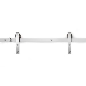 Skjutdörrsbeslag Retro frontmonterad Rostfritt