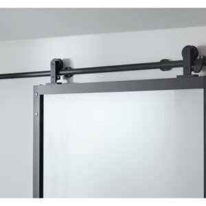 Skjutdörrsbeslag Style Toppmonterad Svart