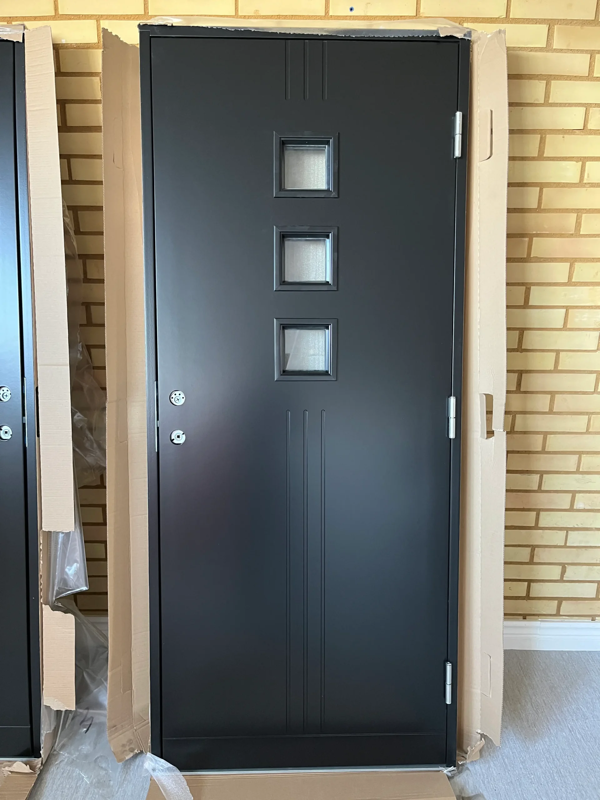 OUTLET Ytterdörr Svart 9x21 ID 84908