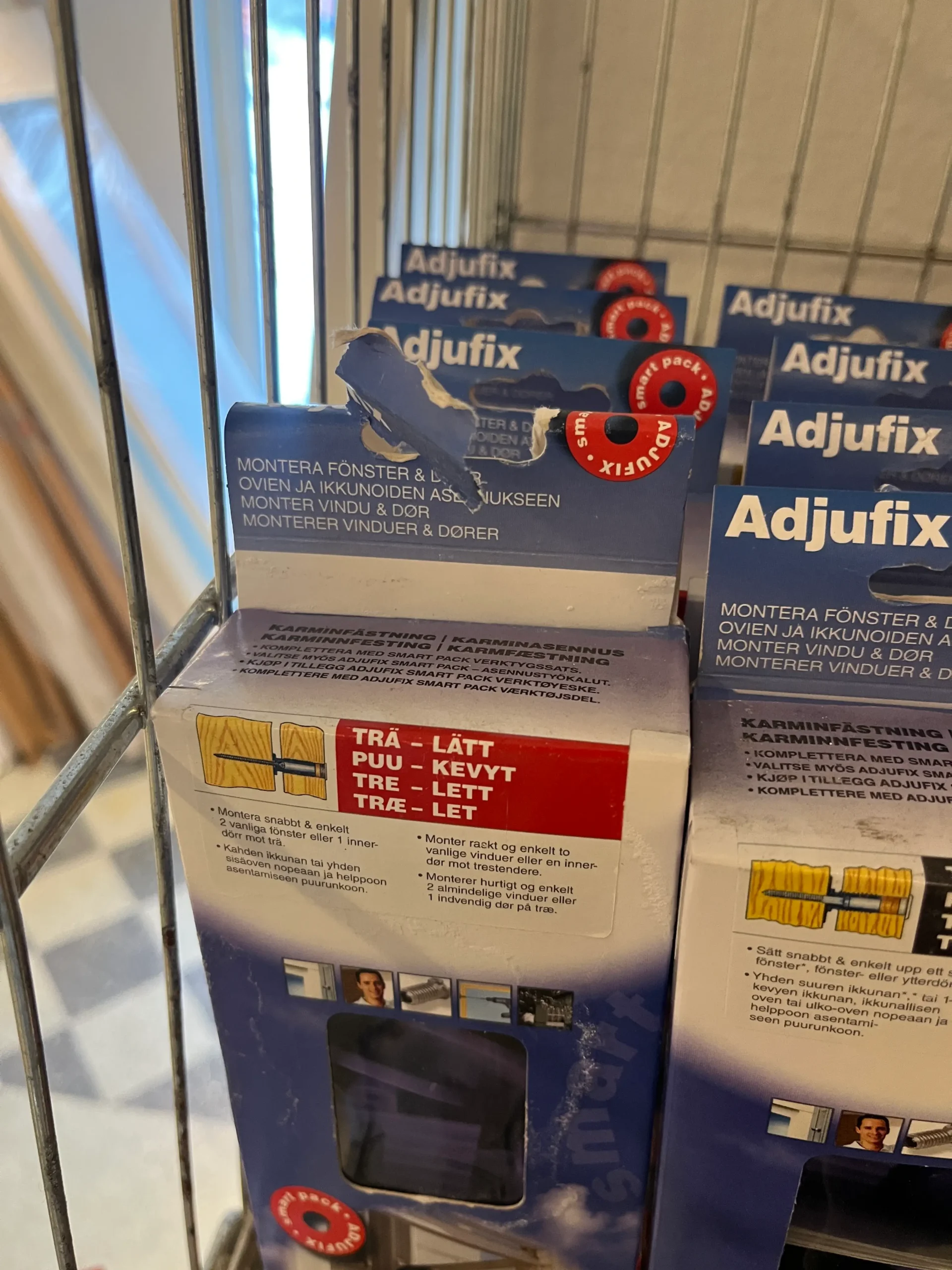 Adjufix Karminfästning Trä Lätt